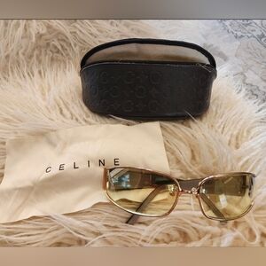 Celine Sunglasses SC1088 300 Unisex Gold